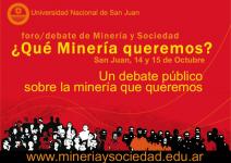 Un debate público sobre la minería que queremos