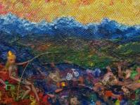 “La parábola de la ignorancia“ de Lina E. Romano. Primer Premio en Pintura (Universitario)